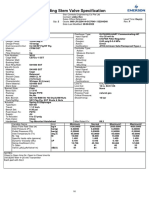 Sliding Stem Valve Specification: Each Part