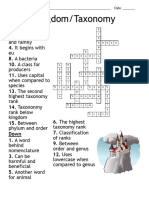 KingdomTaxonomy Answer Key