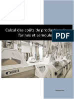 Calcul Des Coûts de Production de Farines Et Semoules