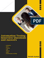 Automation Testing Interview Questions