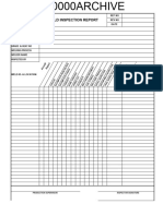 Welding Inspection Report