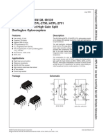 Single-Channel: 6N138, 6N139 Dual-Channel: HCPL-2730, HCPL-2731 Low Input Current High Gain Split Darlington Optocouplers