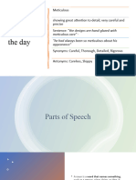 Parts of Speech