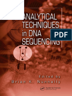 Analytical Techniques in DNA Sequencing