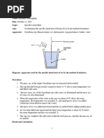 CSEC Physics Expt. 8. Latent Heat