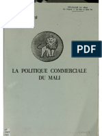 Coll. - La Politique Commerciale Du Mali-Union Démocratique Du Peuple Malien (1987)