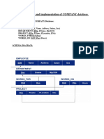 Exp14 Case Study1 Company Dtabase