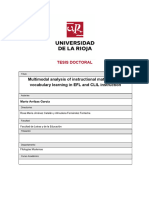 Multimodal Analysis of Instructional Materials and Vocabulary Learning in EFL and CLIL Instruction