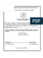 The Effects of Explicit Vs Implicit Grammar Instruction On Grammar Learning and Rammar Accuracy in Writing With A Focus On Verb Form