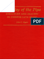 World Musics John Myers The Way of The Pipa Structure and Imagery in Chinese Lute Music Kent State