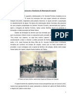 Histórico Da Paróquia de Santo Antônio e Dados Geográficos, Sociais e Políticos Do Município de Lajedo