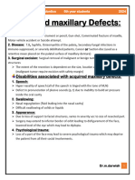 Acquired Maxillary Defects