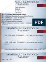 Aula 3 e 4 - Organização Comp Material e de Foro P Ação Trab Jus Postulandi Just Grat Subst Proc