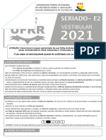 Caderno de Provas - E2 - Vestibular 2021