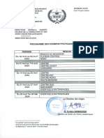 Programme Des Examens Pratiques 2024