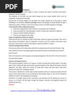 s.4 Biology Notes Gaseous Exchange and Respiration