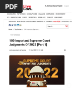 100 Important Supreme Court Judgments of 2022 (Part 1)