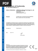 TUV SUD CE Certificate (1500V New Standard)