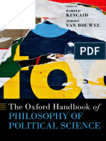 (Oxford Handbooks) Harold Kincaid, Jeroen Van Bouwel - The Oxford Handbook of Philosophy of Political Science-Oxford University Press (2023)