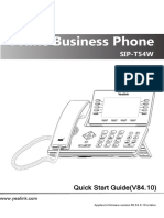 Yealink SIP-T54W Quick Start Guide V84 10