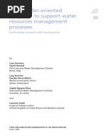 Stakeholder-Oriented Valuation To Support Water Resources Management Processes