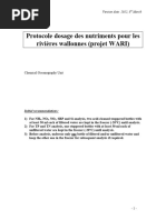 Protocol Nutrient Analysis WARI