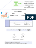 TD Chimie Analytique 1 Tms II Ngong 2023 - 2024