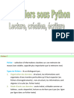 PE - Fichiers Sous Python - ARSM