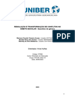 FP080 - Resolução e Transformação de Conflitos No Âmbito Escolar