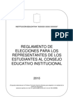 Reglamento de Elecciones CONEI-Estudiantes