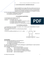 Chapitre II Les Fondations Superficielles M1 MatGC & STR