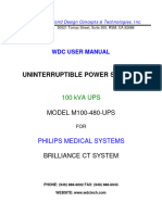 Uninterruptible Power Suppply: MODEL M100-480-UPS