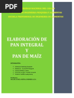 Elaboración de Pan Integral y Pan de Maíz