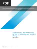 Replication and Disaster Recovery On VMC On Aws Using Site Recovery Manager Noindex