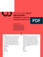 Música No Circo Brasileiro-Itinerância, Memória e Interface Com Seu Entorno