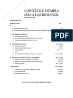 Bosquejo Sintético Ejemplo de La Carta A Los Romanos