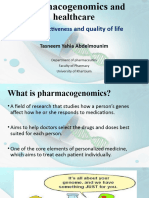 Pharmacogenomics Aand Healthcare