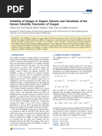 Oxygen Solubility