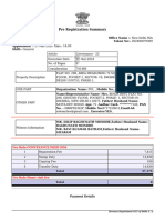 Pre Registration Summary: Fee Rule:Conveyance Deed Dda