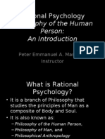 Introduction To Rational Psychology