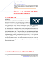 Crash Analysis of Car Chassis Frame Usin