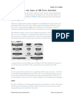 What Are The Types of USB Ports Available