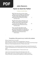 A Hymn To God The Father