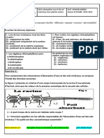 Serie de La Classe Absorption Eau Et Sel Mineraux