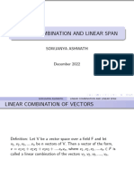 Linear Combination and Linear Span