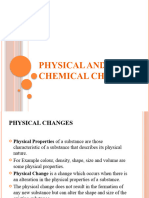 Physical and Chemical Changes