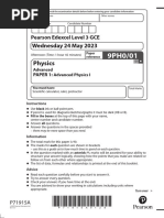 Physics: Wednesday 24 May 2023