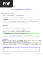 Equations Différentielles