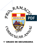 Programacion Anual 1° Grado