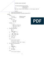 Numerical Illustration (Profit and Sales-Revenue Maximization)